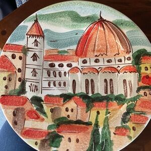 Tuscan Landscape Ceramic Plate